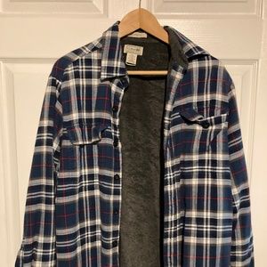 LL Beam Men's Lined Flannel Shirt